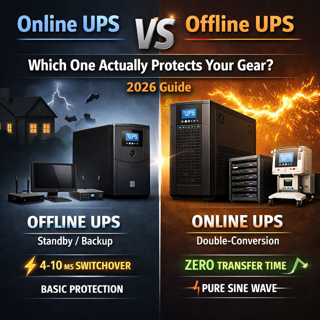 Online UPS vs Offline UPS