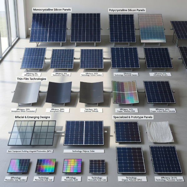 Solar Panels: Types and Technologies