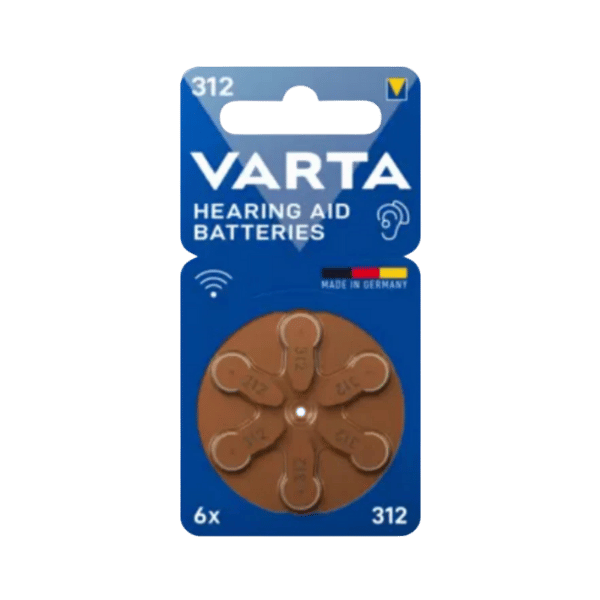 Varta Hearing Aid PR41 - 6 Per Pack (Order by Box - 10 Packs per Box)