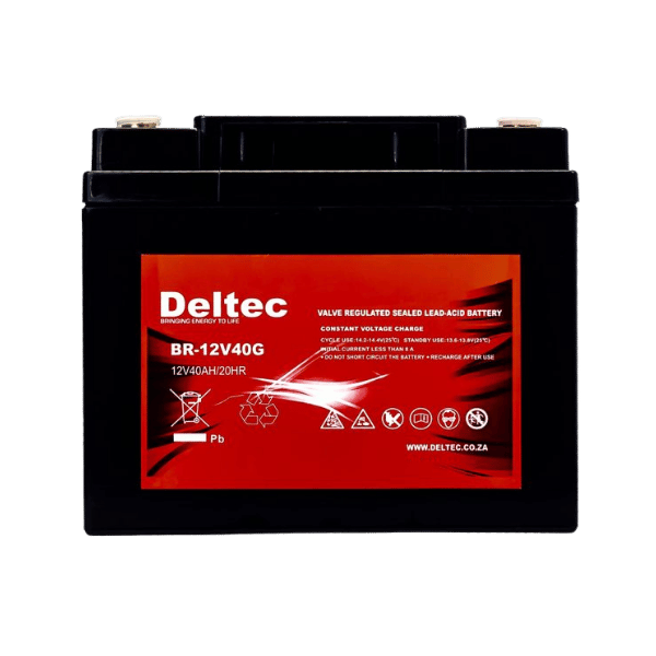 Deltec 12v 40ah Gel Deep Cycle Battery