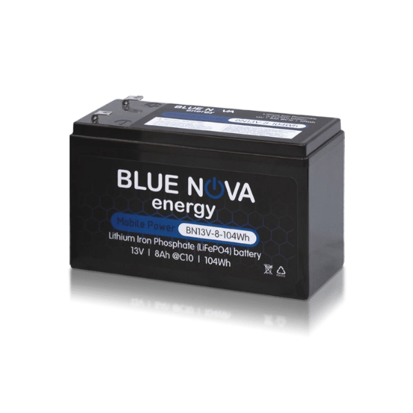 Blue Nova Mobile Lithium Battery 13V 8Ah