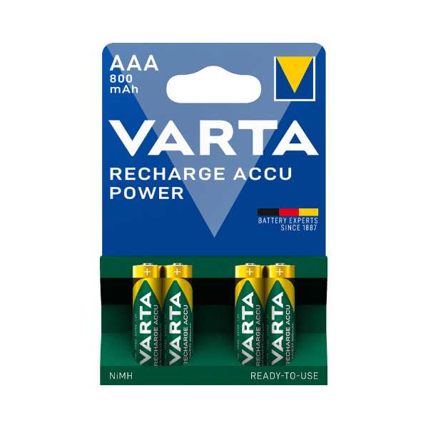 Varta Rechargeable ACCU AAA HR03 R2U 800mAH