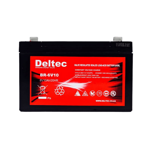 Deltec 6V 10Ah AGM Battery 