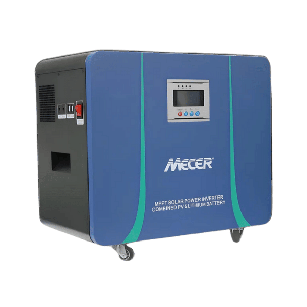 Mecer 2kVA 2kW Lithium Battery Inverter Trolley with 100Ah Lithium-ion Battery and 820W MPPT Controller SOL-I-BB-M2L