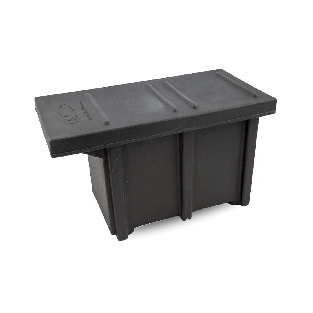 National Luna Slide-Lid Plastic Battery Box - Black