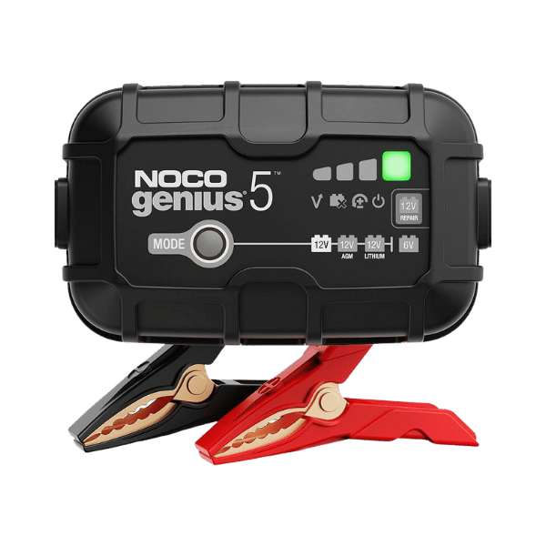 GENIUS5 6V/12V 5A Smart Battery Charger. Battery Maintainer + Battery Desulfator