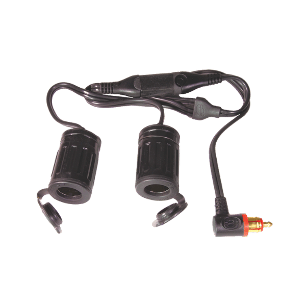 OptiMate Cable Y-splitter, BIKE 90° plug, 2 x AUTO socket