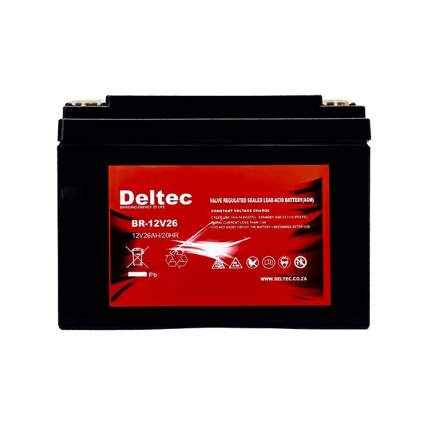 Deltec AGM 12V 26aH Battery