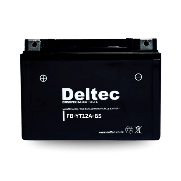 Deltec Motorcycle FB-YT12A-BS Battery