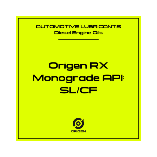 ORIGEN RX MONOGRADE All-Fleet Engine Oil 0-OIL-0124