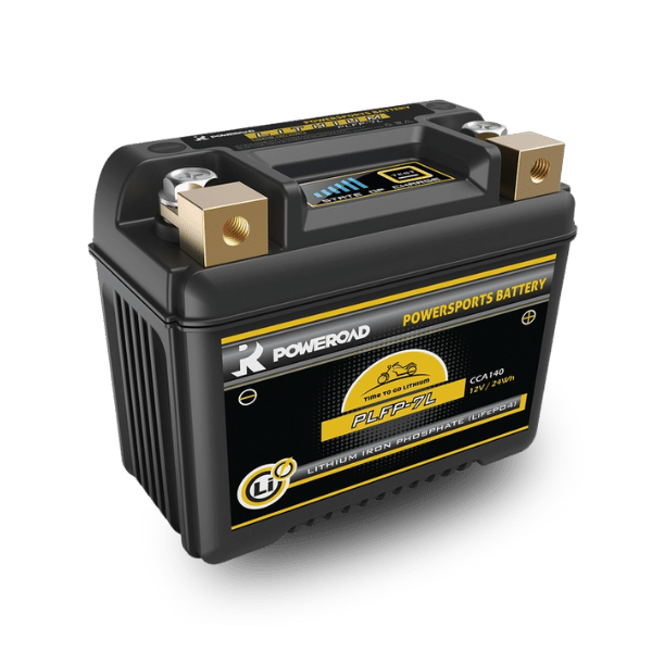 PLFP-7L 12V 2Ah Poweroad Lithium Motorcycle Battery