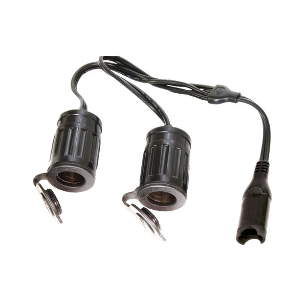 OptiMate Cable Y-splitter, SAE to 2 x AUTO socket