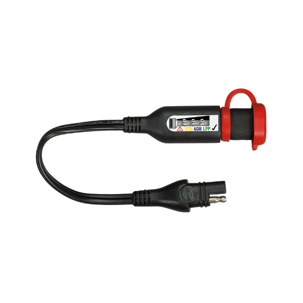 OptiMate Monitor Battery status / charge system monitor for 12V lead-acid & 12.8V lithium-ion, with in-line SAE connectability