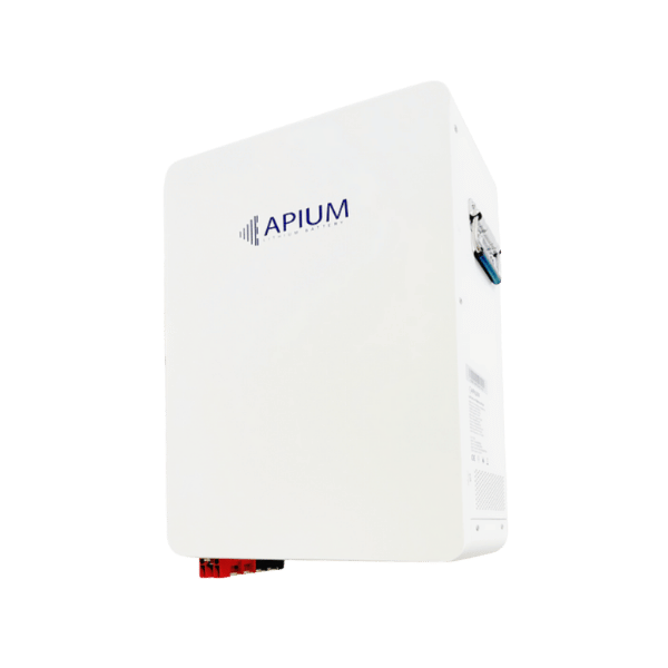 Apium 51.2V 100Ah Wall-Mount Lithium Battery - White