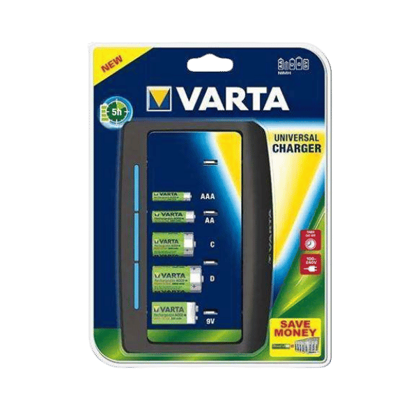 Universal charger (Charges all sizes AA/AAA/C/D/9V)
