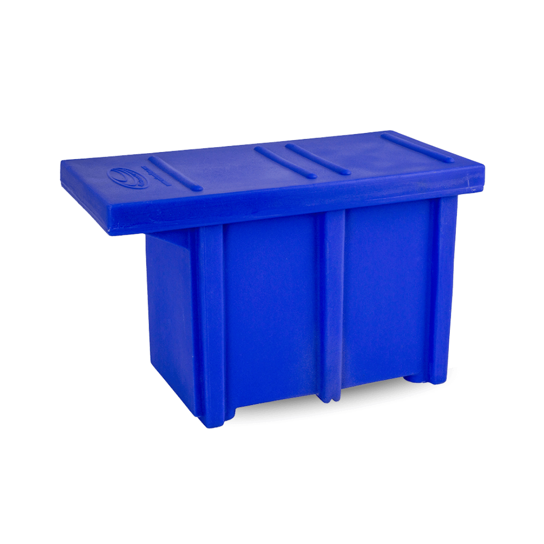 National Luna Slide-Lid Plastic Battery Box - Blue