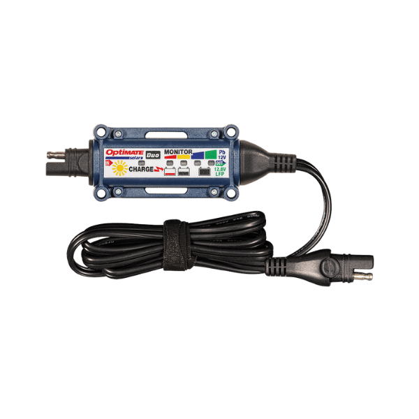 OptiMate Solar DUO 5A Controller 6-step 12V / 12.8V sealed solar charge controller & battery monitor
