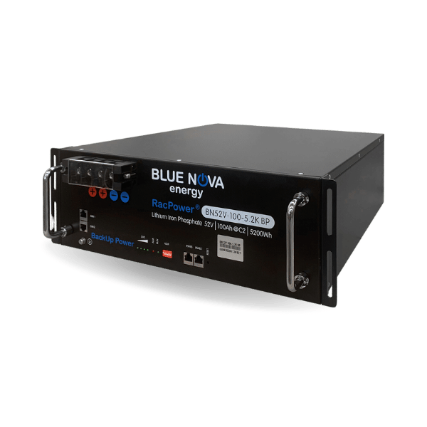 Blue Nova Rack Mounted Lithium Battery - Min order of 24 5-52V-100-5.2k-BP