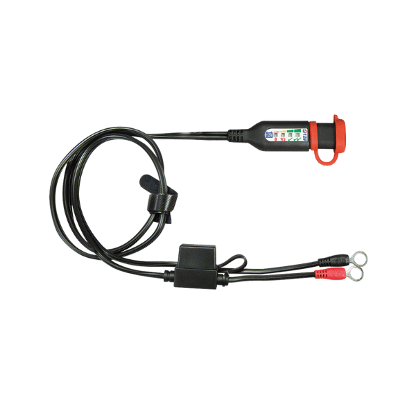 OptiMate Monitor Permanent battery lead with integrated battery status / charge system monitor for 12V lead-acid
